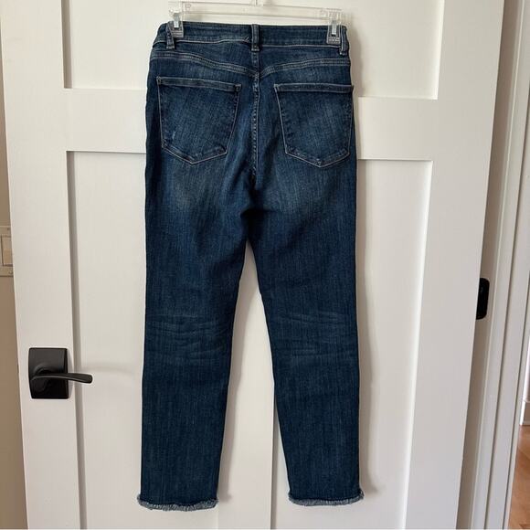 DL1961 Mara Ankle Jeans High Rise Straight Frayed Edge USA Womens 28 Medium Wash - Picture 4 of 14